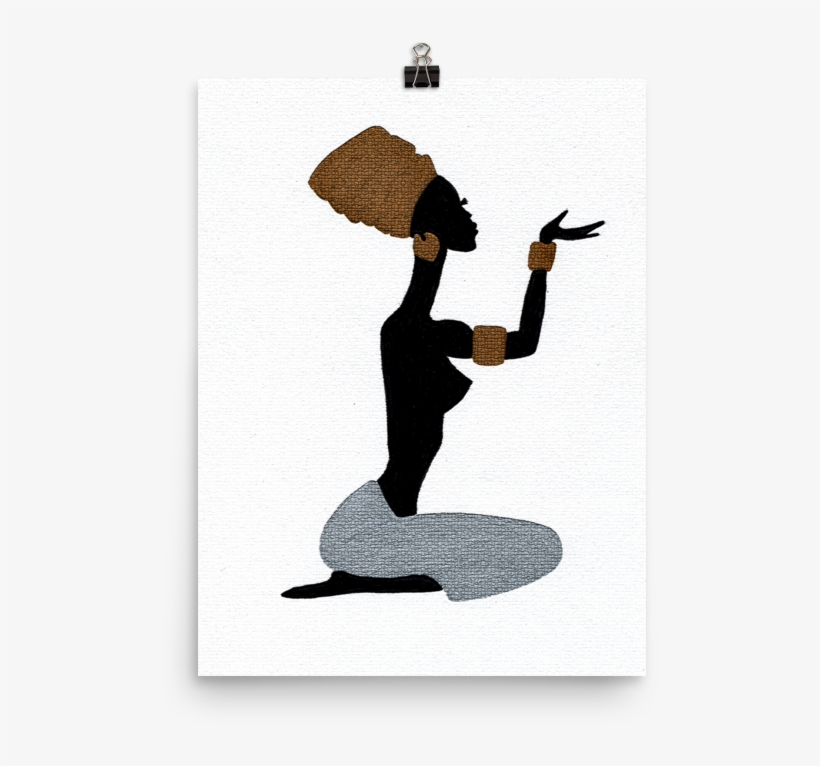 African Woman Silhouette Poster - Silhouette, transparent png