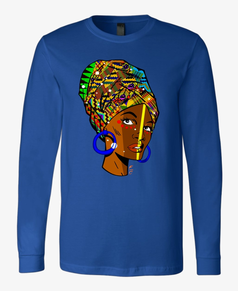 African Woman Long Sleeve T-shirt - Woman Long Sleeve T-shirt, transparent png