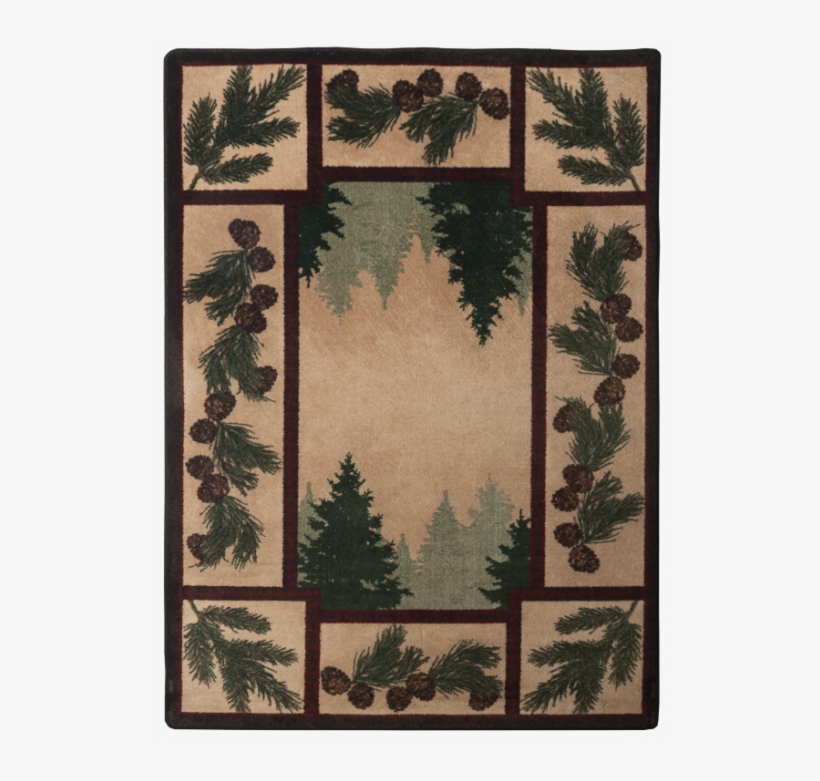 American Dakota Brown National Park Pine Forest Rug, transparent png