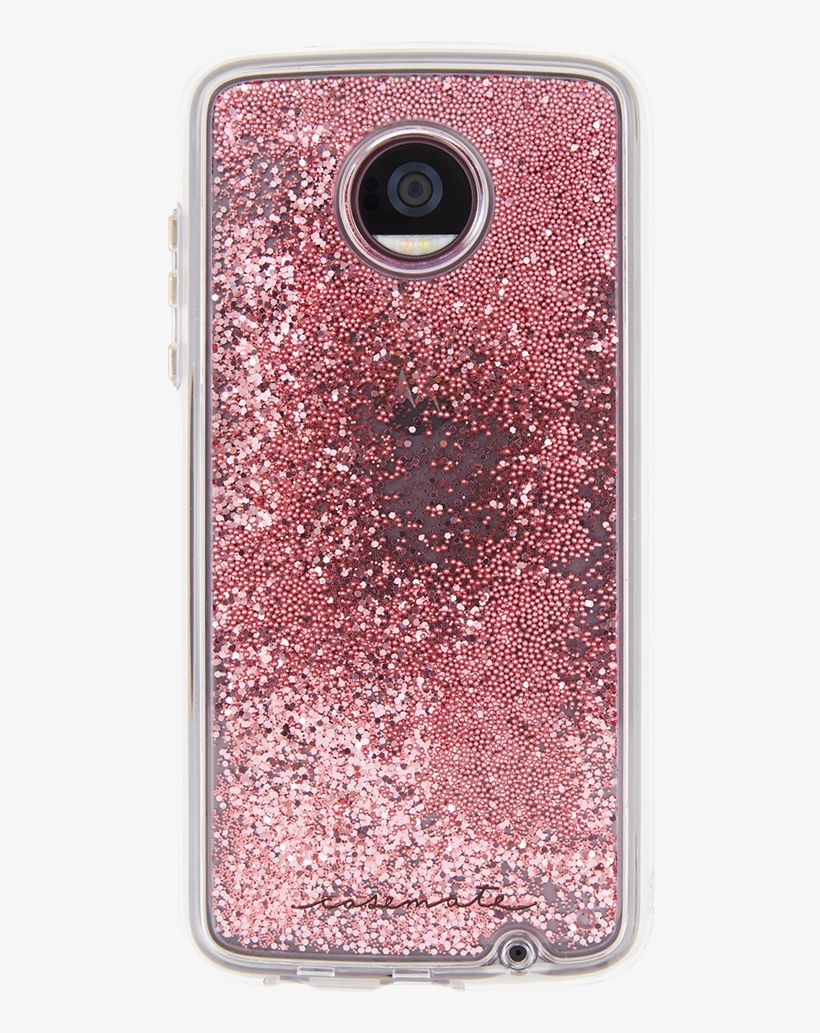Waterfall Rose Gold Case For Motorola Moto Z2 Play,, transparent png