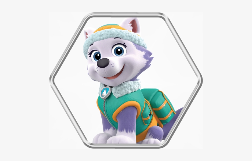 Paw Characters Holdingshape Everest - Everest Patrulha Canina Png, transparent png