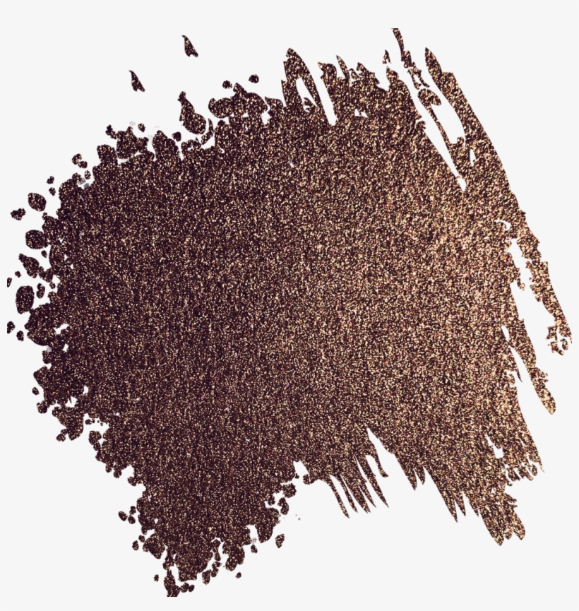 Rosegold Glitter Gold Foil Overlay Brushstroke Ftestick - Gold, transparent png