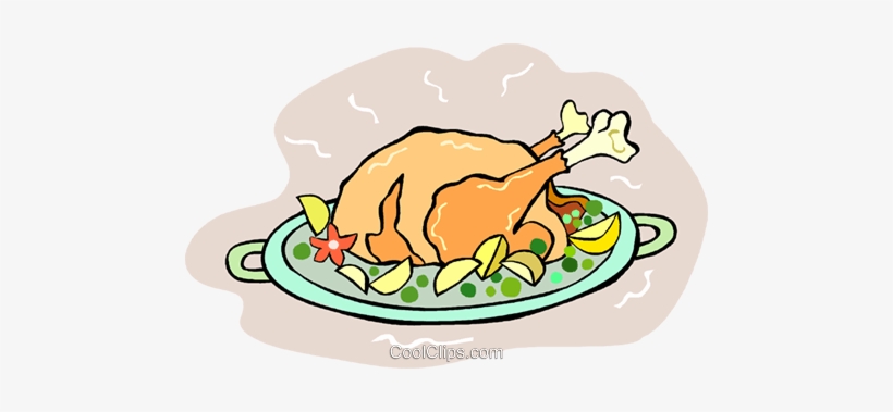 Roast Turkey Dinner Royalty Free Vector Clip Art Illustration - Clip Art, transparent png
