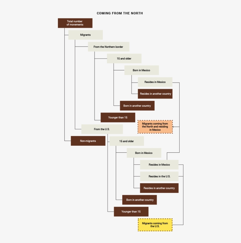 Survey Of Migration At Mexico´s Southern Border - Diagram, transparent png