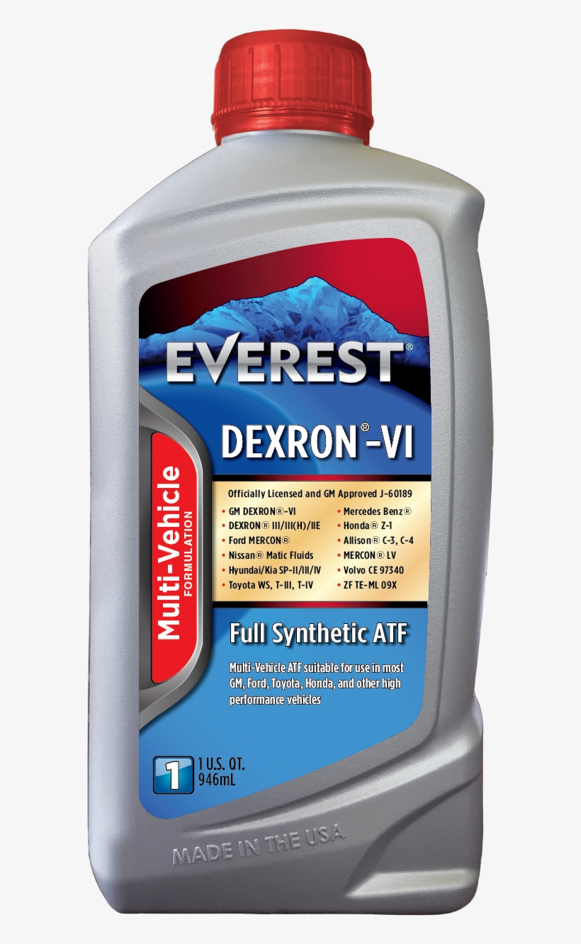 Everest Dexron®-vi Full Synthetic Automatic Transmission - Ford Everest Transmission Oil, transparent png