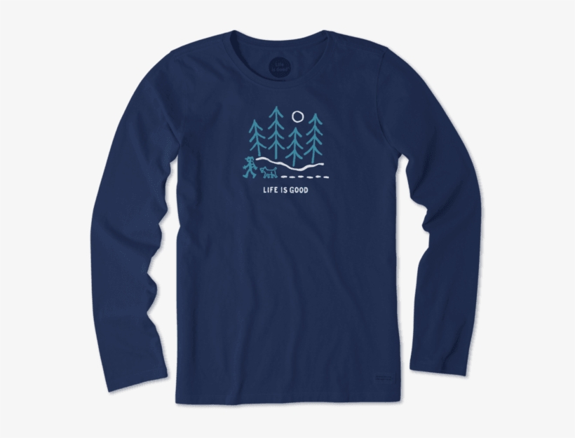 Life Is Good. Women's Ls Crusher - Snowplace Like Heart, transparent png