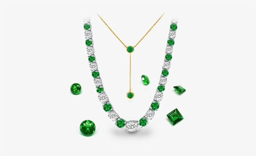 Emerald Necklaces, transparent png
