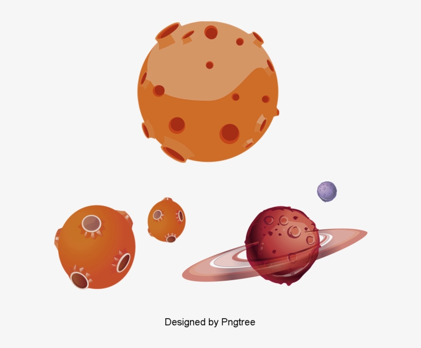 Cartoon Flat Geometry Planet, Cartoon, Flat, Geometric - Vector Graphics, transparent png