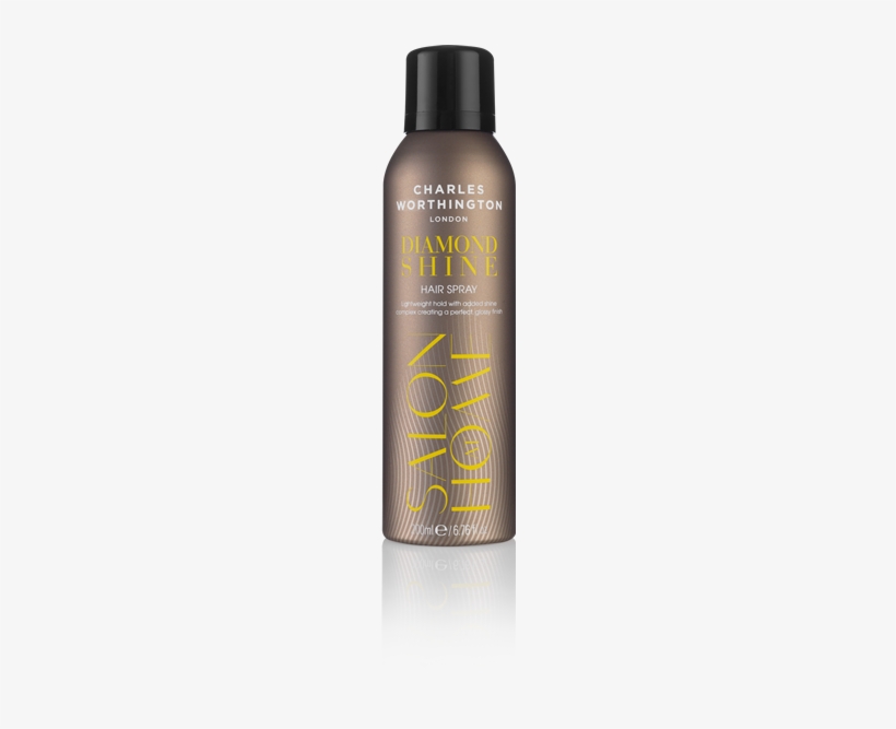 Charles Worthington Diamond Shine Hair Spray, transparent png