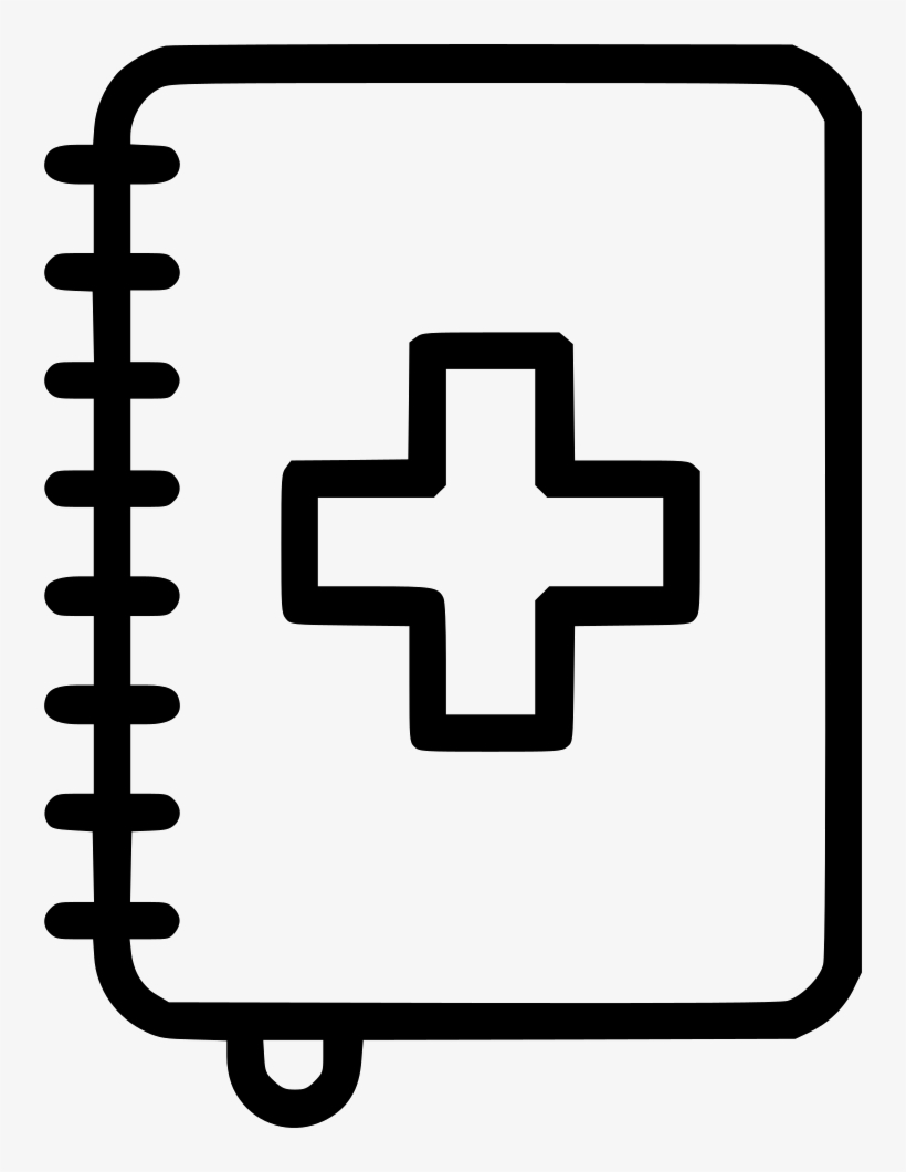 Notebook Medical Journal Book Health Diary Comments - Hospital Outline, transparent png