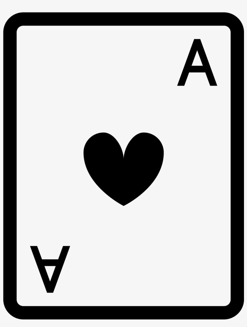 As De Corazones Icon - Ace Of Spades Icon, transparent png