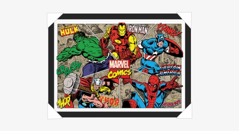 #63 - Marvel Comics Poster, Superhero Character Burst, transparent png