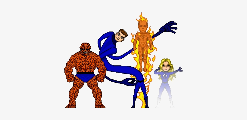Human Torch Clipart Marvel Heroes - Fantastic Four Micro Hero, transparent png