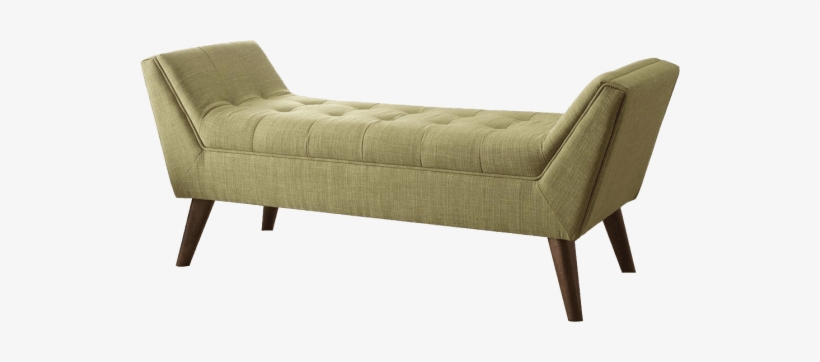 Modern Sofa Bench With Loose Tufted Cushions Having - Bench Fabric, transparent png
