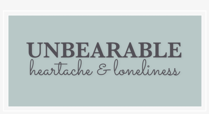Unbearable Heartache And Loneliness - Calligraphy, transparent png