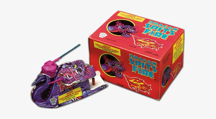 This Dragon Shoots A Green Flame From His Back Before - Fireworks, transparent png