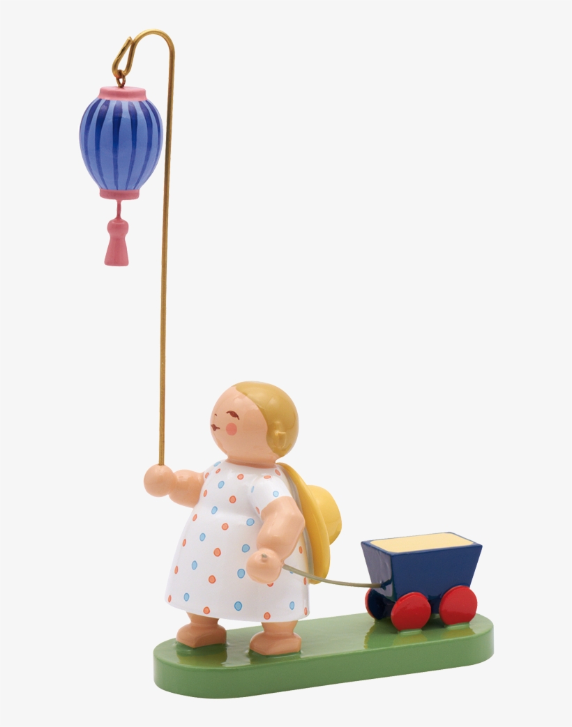 Girl With Cart And Japanese Lantern - Wendt & Kühn Mädchen Mit Wagen, transparent png