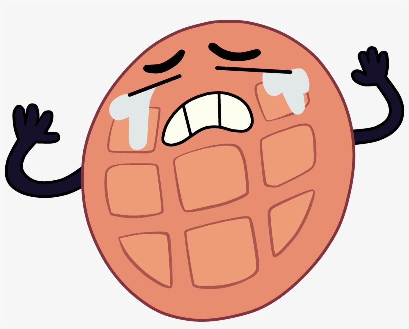 Crying Waffle Png - Crying Breakfast Friends Waffle, transparent png