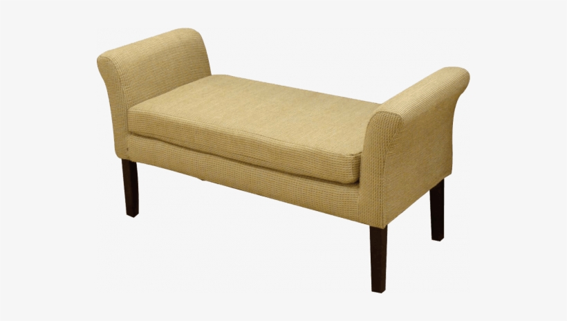 Modern Fabric Upholstered Sofa Bench With Straight - Couch, transparent png