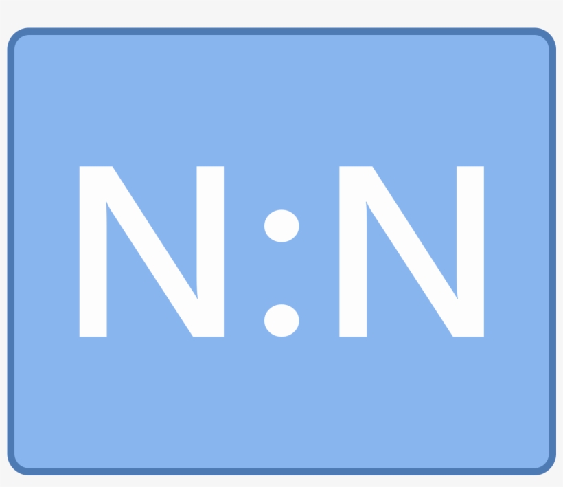 The Icon Consists Of A Rectangle With Rounded Corners, - Many To Many Icon, transparent png