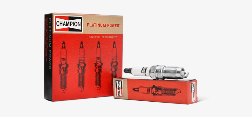 Package View Platinum Power Spark Plug By Champion - Box, transparent png