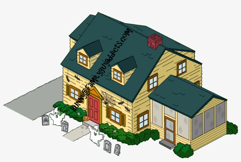 Griffin House Halloween Decorations - Halloween Decorations Family Guy, transparent png