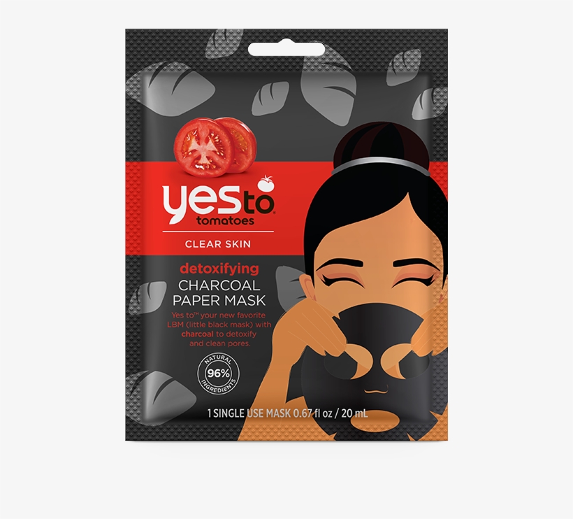 Product Photo - Yes Charcoal Paper Mask, transparent png