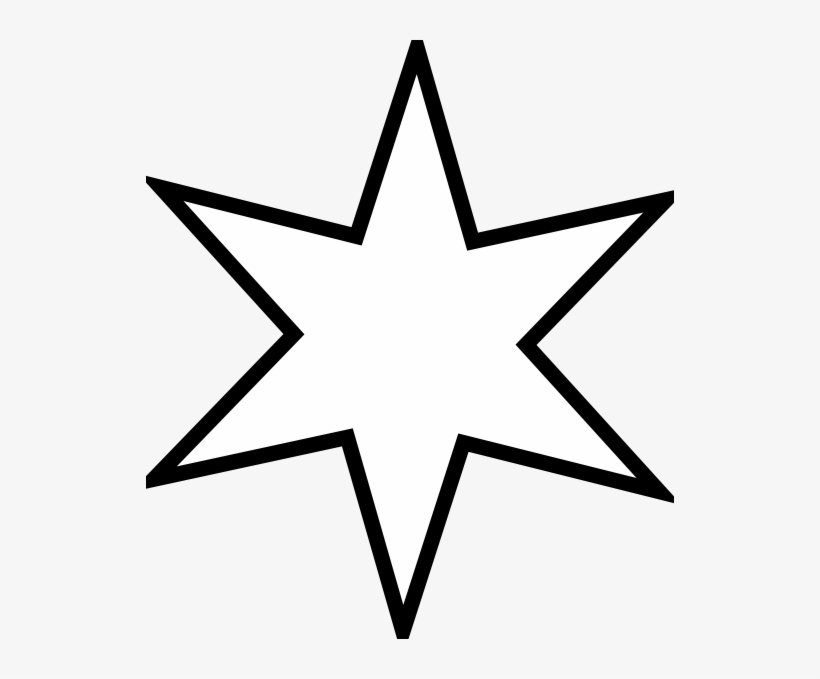Large Six Sided Star Clip Art At Clker - 6 Sided Star Png, transparent png
