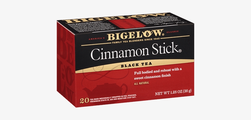 Bigelow Tea - Black Tea Cinnamon Stick - 20 Tea Bags, transparent png