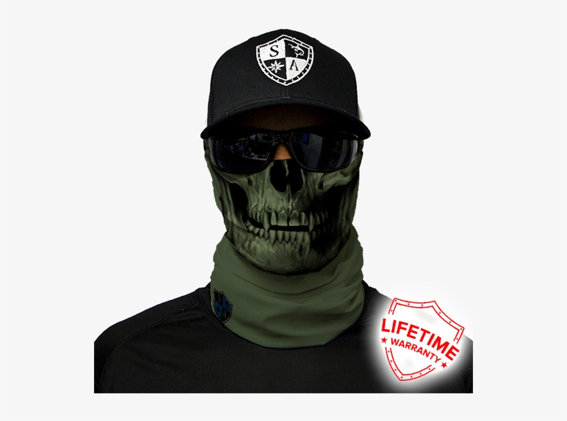 Od Green Skull - Face Shield Skull, transparent png