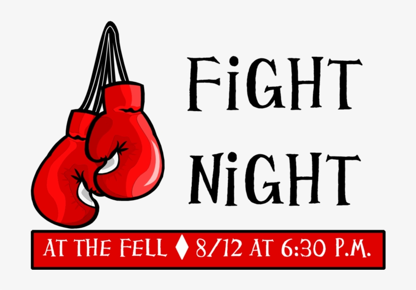 Fight Night At The Fell - Fight Night Clipart, transparent png