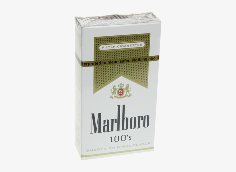 Marlboro Gold Box 100's - Marlboro Menthol Gold 100, transparent png