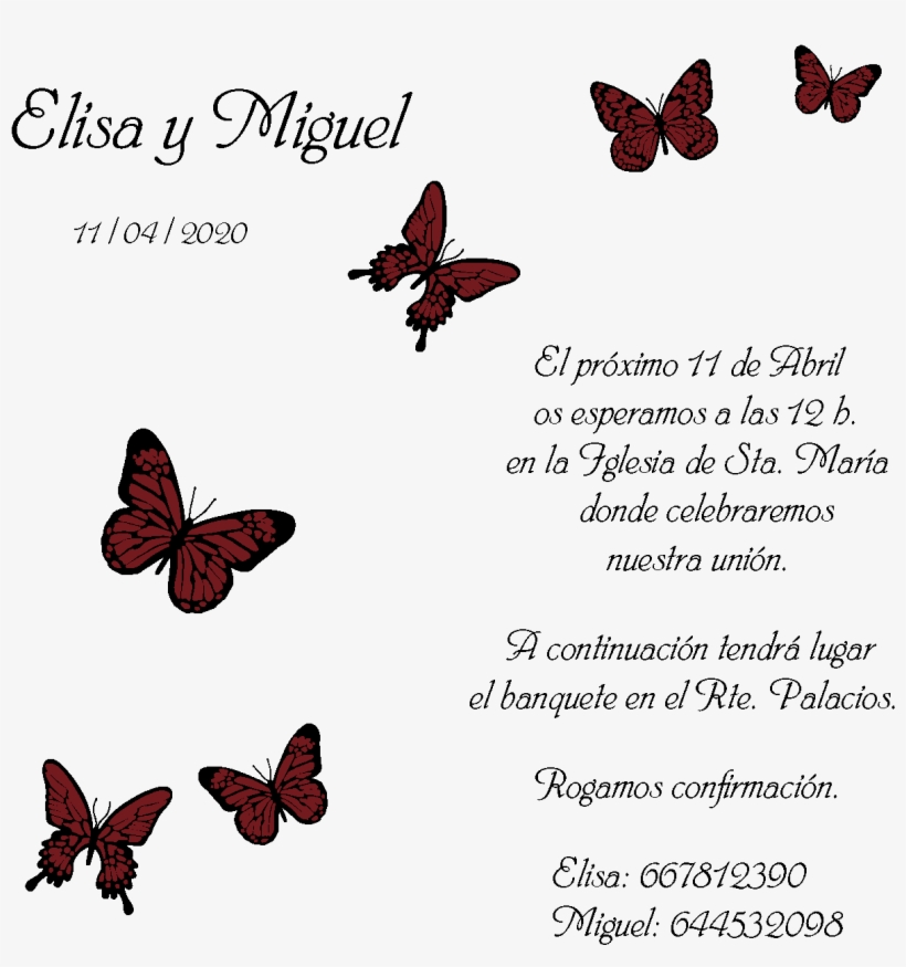 Invitación - Papilio, transparent png