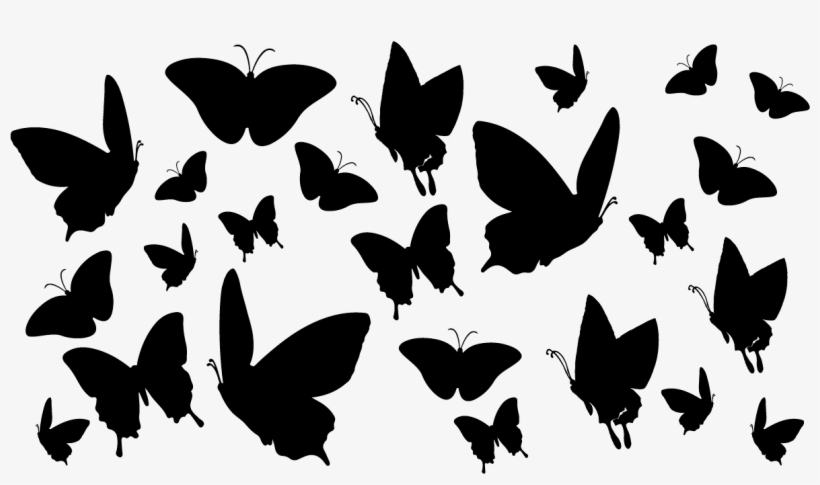 Sticker Papillons Du Ciel Ambiance Sticker Ros A843 - Papilio, transparent png