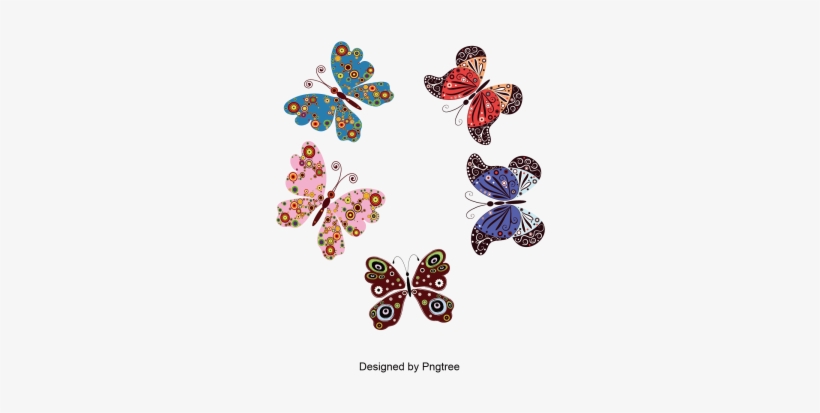 Simple Diseño De Mariposa Dibujos Pintados A Manosencillez - Supperb 6-pack Halloween Temporary Tattoo Awesome Tattoos, transparent png