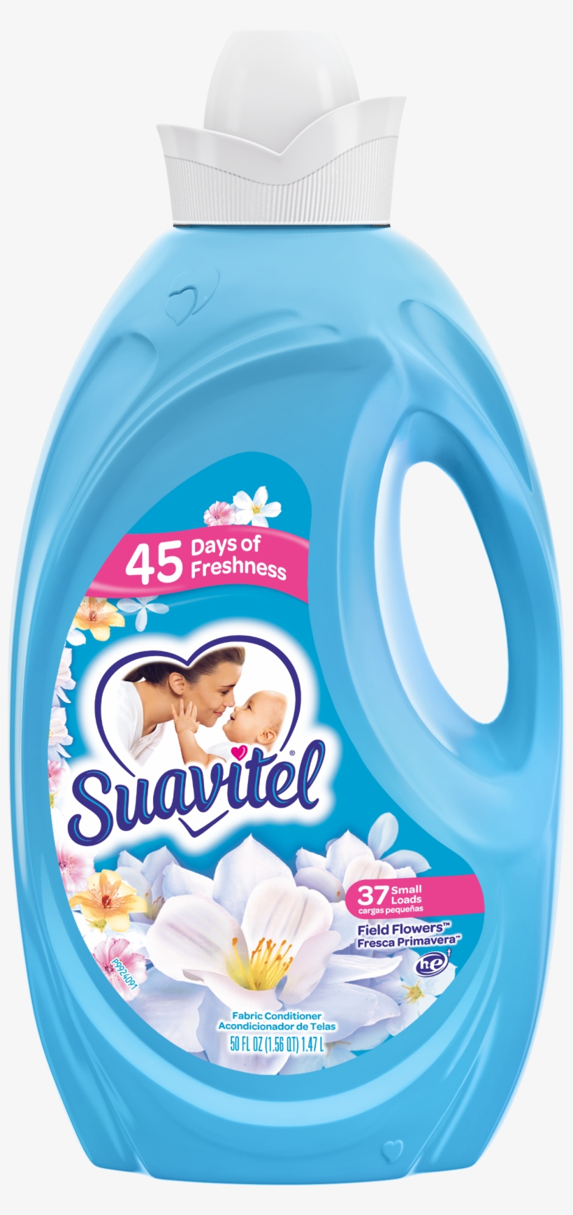 Suavitel Liquid Fabric Softener Conditioner, Field - Suavitel 50 Oz, transparent png