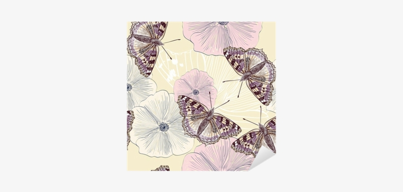 Vinilo Pixerstick Ilustración De Hermosas Mariposas - Весы Напольные Электронные Supra Bss-5602 Yellow, transparent png