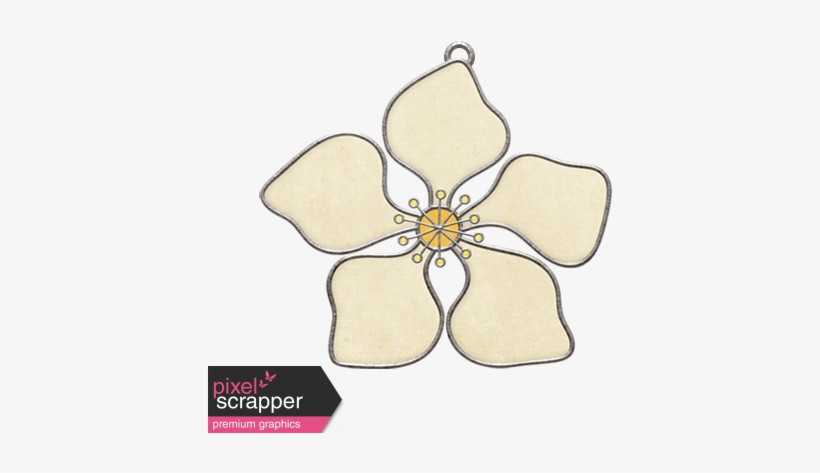 Flower Doodle Charm - Digital Scrapbooking, transparent png