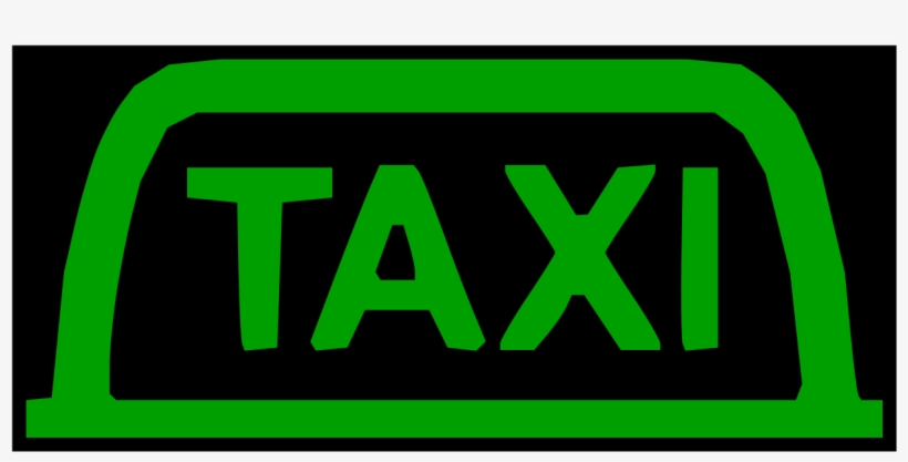 A25 Taxi Sign Light - Taxi Sign Green, transparent png