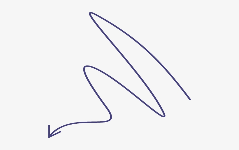Hand Drawn Arrow - Line Art, transparent png