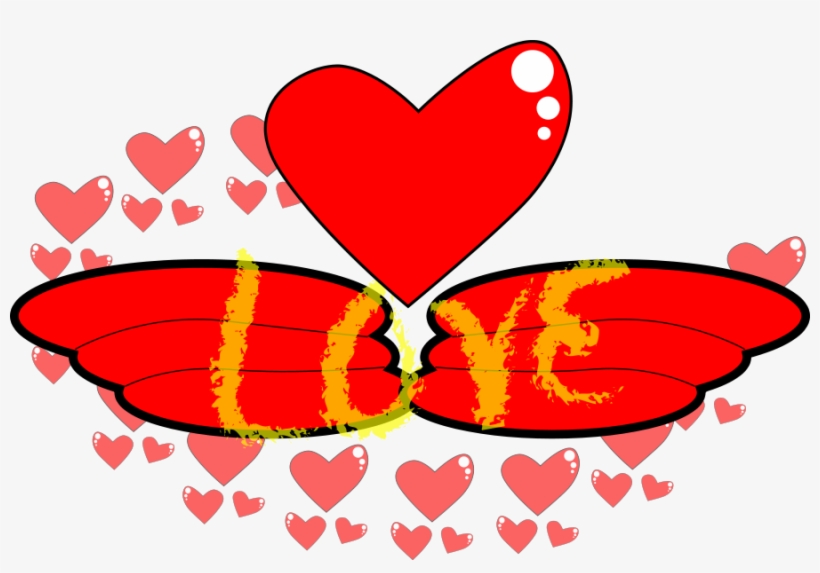 How To Set Use Love,wing Svg Vector - Imágenes Prediseñadas De Amor, transparent png