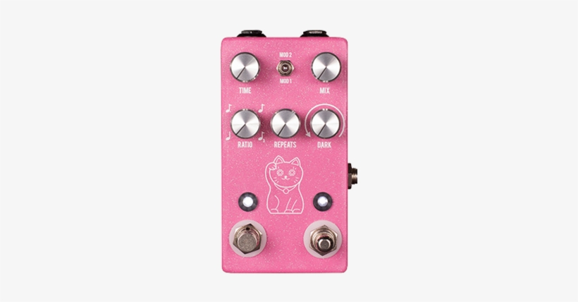 Jhs Pedals Lucky Cat Delay Pink - Guitar Pedal Pink, transparent png