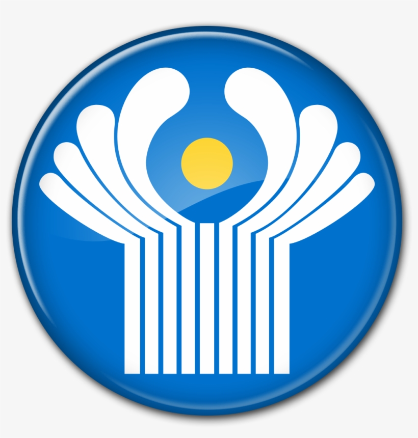 Round Cis Flag Button - Commonwealth Independent States Logo, transparent png