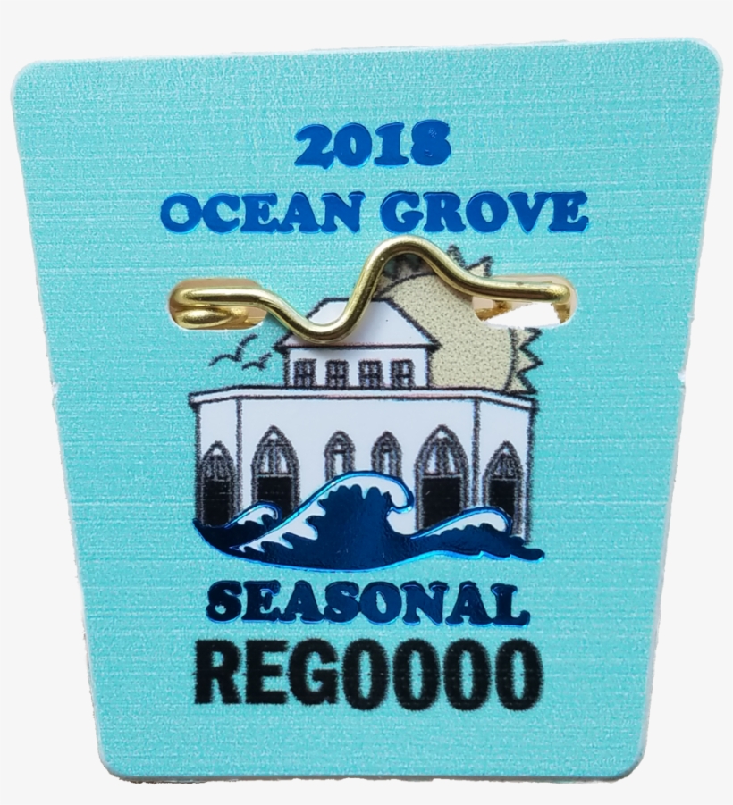 Badge 2018 More-punched - Ocean Grove Beach Badge, transparent png