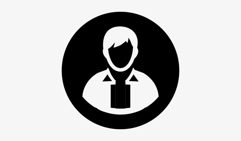 Male Avatar On Round Button Vector - Boton Usuario Png, transparent png