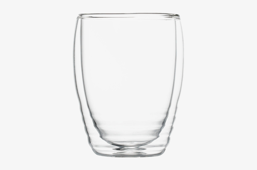 Double Walled Glass Clear Small - Wine Glass Stemless, transparent png
