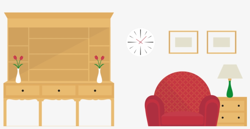 1990s Interior Design Illustration - Interior Design Illustration Png, transparent png