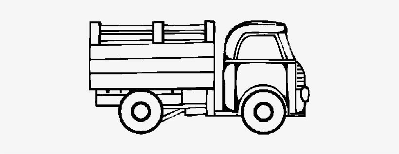 Colouring Page Of Truck, transparent png