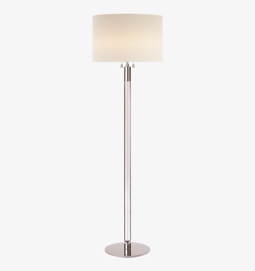 Visual Comfort Riga Floor Lamp In Clear Glass And Polished - Torchère, transparent png