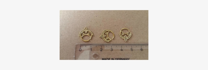 Septum Piercing Nose Rings Points Sickle Tips Brass - Body Jewelry, transparent png